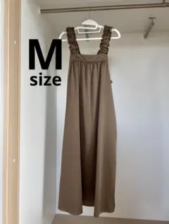 しまむら yumi ブラウン キャミワンピース M