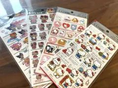 ハローキティ大人の図鑑シール2枚、4サイズステッカー2枚セット