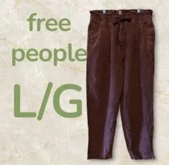 free people バーガンディ イージーパンツ　L/G XL