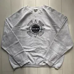 90s USA製 DKNY スウェット 霜降りグレー アーカイブ vintage