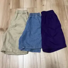ハーフパンツ　3枚セット　140