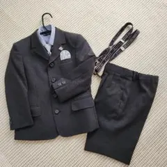 男児　フォーマルスーツ　ヒロミチナカノ　黒系　120