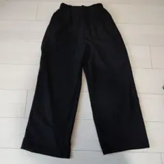 GU ブラック ワイドパンツ 150cm