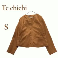 テチチ【Te chichi 】ノーカラージャケット　アウター　ショート丈　S