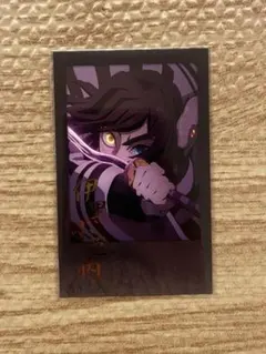 鬼滅の刃 ufotable DINING 箔押しチェキ風ブロマイド 伊黒小芭内