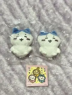 ちいかわ ハチワレ お座りぬいぐるみ2 PUSノベルティステッカー セット売り