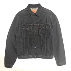 Levi’s デニムジャケット 希少先染めブラック USA製 2025年最新】先染め levi's デニムジャケットの人気アイテム
