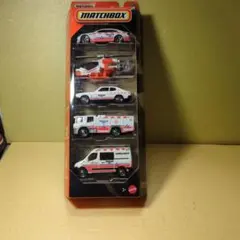 MATCHBOX レスキュー車両セット 5台　救急　パト　消防　ヘリ