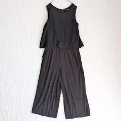 ユニクロ オールインワン サロペット ノースリーブワイドパンツ