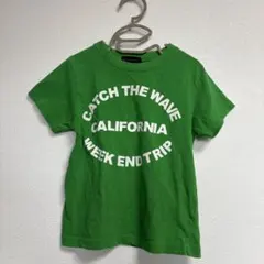 半袖Tシャツ グリーン ロゴプリント