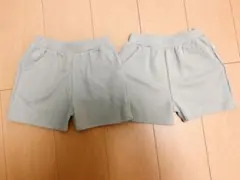 新品タグ付きデイリーラインショートパンツ ハーフパンツ ２枚ワッフル120サイズ