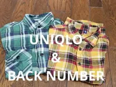 ネルシャツ 2枚セット UNIQLO BACK NUMBER