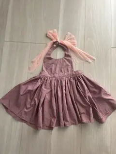 【美品】MARLMARLエプロン くすみピンク