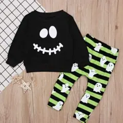 ハロウィン キッズ コスプレ 男の子 女の子 おばけ 110cm セットアップ