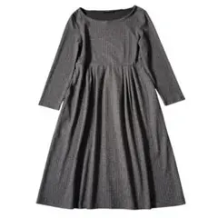 ロングワンピース 長袖 冬