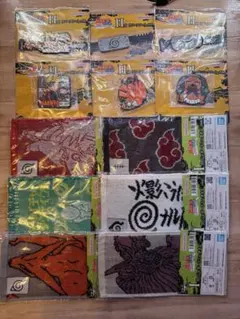 一番くじ NARUTO ナルト H賞 ラバーアソート I賞タオル　コンプセット