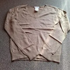 agnès b. ベージュ Vネックセーター サイズ1