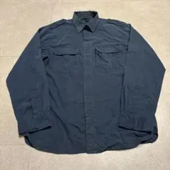 Old Gap ギャップ　長袖シャツ　紺　ネイビー　ナイロン　y2k 00s M