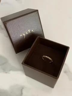 agete アガットK10 ダイヤモンド ピンキーリング 0.02ct 3号