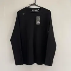 【新品・未使用】DESCENTE ブラック長袖カットソー
