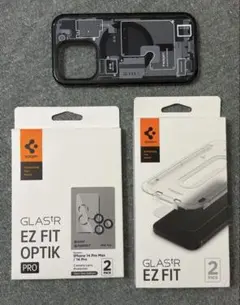 ブ*ン様 iPhone 14 Pro用 Spigen 保護フィルム ＆ ケース