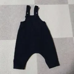 プチバトー　ネイビー 　サロペット　オーバーオール　60　キルティング