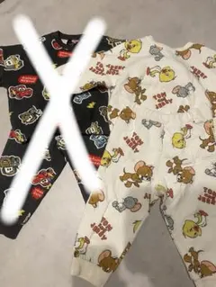 【即日発送】トムとジェリー ベビーパジャマ 90cm