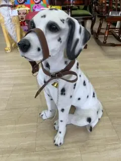 ダルメシアン　置物　オブジェ　犬　いぬ　玄関　エントランス　ガーデン　庭　ドック