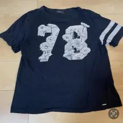 DIESEL ディーゼル　半袖Tシャツ　花柄ナンバーロゴのサムネイル