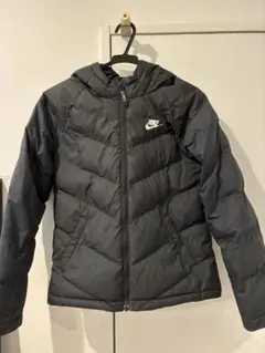 Nike フード付きダウンジャケット L 黒　NIKEダウン160