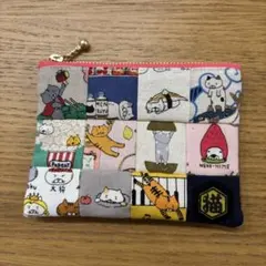 ねこ柄◆パッチワーク◆小銭入れ◆ミニポーチ◆ハンドメイド　コットンこばやし