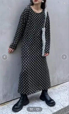 CIAOPANIC TYPY ジャガード風フラワーレースワンピース
