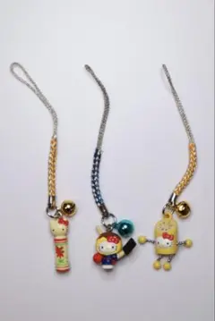希少【美品】ご当地キティ 根付け3点まとめ売り 限定