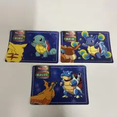 ポケモン トレーディングカード ゼニガメ　カメール　カメックス　トップサン
