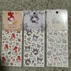 正規品　サンリオ　たけいみき　ふち箔クリアシール　クロミ　キティ　マイメロ