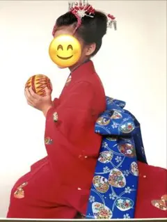 ☆未使用品☆古今ジュニア 七五三 7歳着物 ピンク地 桜菊柄 長襦袢付 