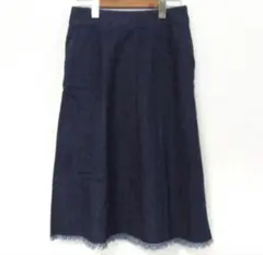 LEPSIM レプシィム ミディ丈デニムスカート 大人カジュアル Lサイズ