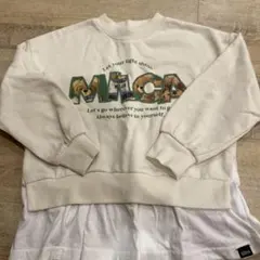 Milca クマさんプリント トレーナー