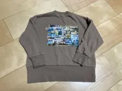 ブランシェス　バックプリントトレーナー　100cm ブラウンのサムネイル