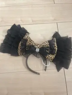 レオパード ヒョウ柄 体育祭 盛り髪リボン