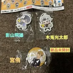 くら寿司　ハイキュー‼︎ 缶バッヂ　めじるしチャーム　影山　宮　木兎