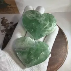エンジェルフェザーインフローライト ハート 天然石 置物 握り石 | Mercari