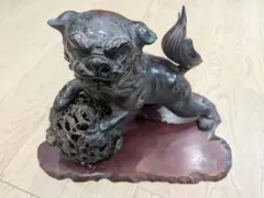 唐獅子 鋳物 壁飾り アンティーク - メルカリ