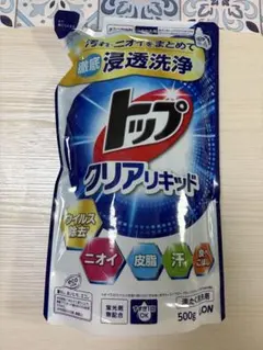 LION トップ クリアリキッド 詰替 500g 1個　洗濯洗剤　液体洗剤のサムネイル