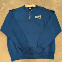 90's USA製 GLENCOE ヘンリーネック スウェット ブルー