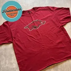 古着　メンズ　ゆるだぼ　tシャツ　3XL　赤　レッド　90s　ビンテージ　美品