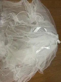 ホワイトチュールウェディングベール