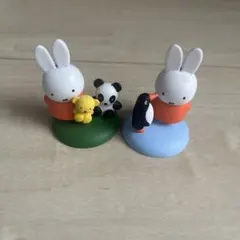 ミッフィー　ガチャガチャ　わくわくどうぶつえんフィギア　パンダ　ペンギン