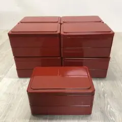 501 二段 重箱 弁当箱 長方形 蓋 仕切 業務用 和食 まとめ売り