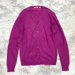 【UNIQLO】ユニクロ レディース UVカット クルーネックカーディガン L